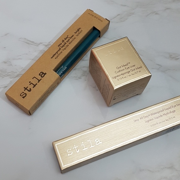 Stila Lot/3 eyeliners - black, cobalt, teal - Picture 2 of 5